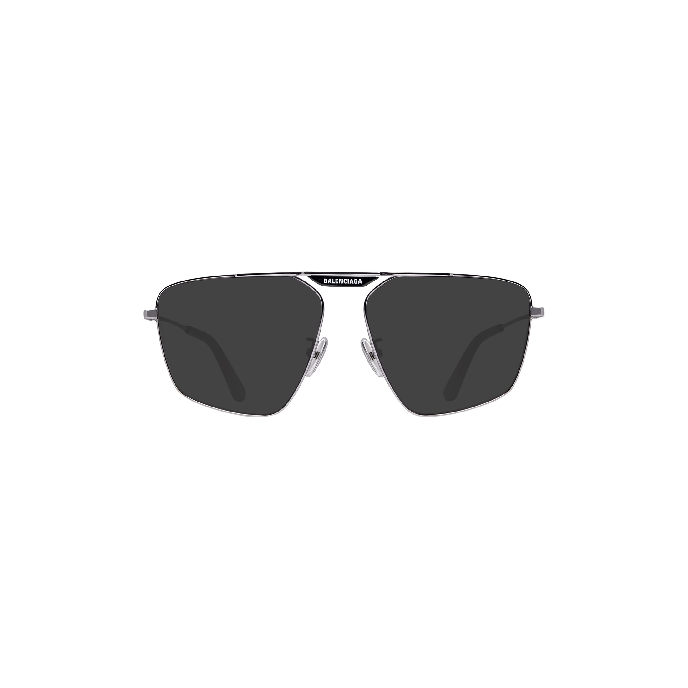 Balenciaga Tag 2.0 Navigator Sunglasses - Black - Unisex - Metal
