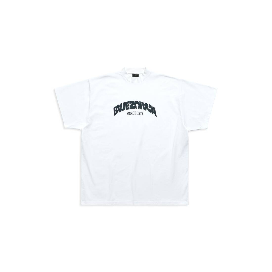 Balenciaga Credit Card Logo Oversized Fit T-shirt White Men's - US