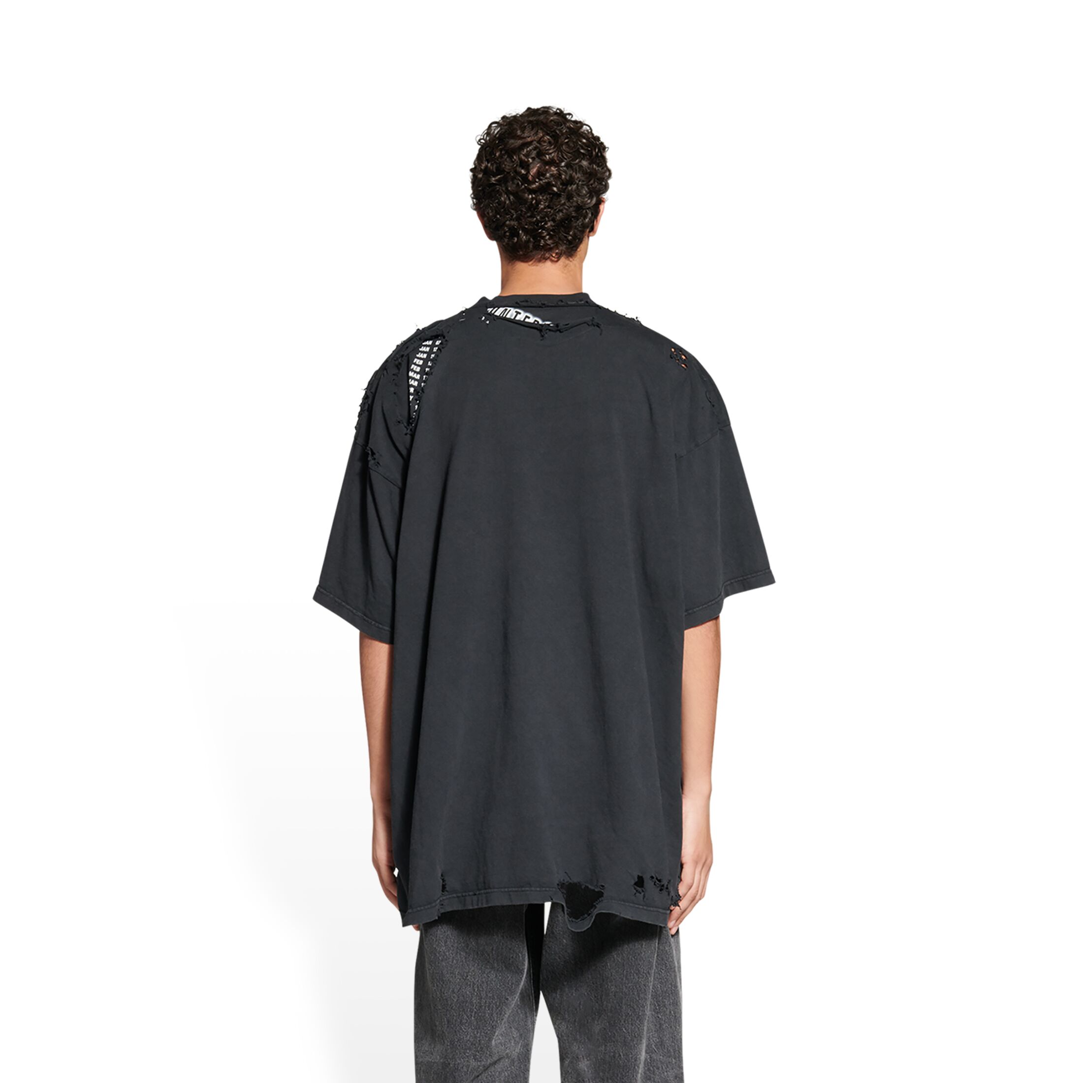 Women's 3b Sports Icon Repaired T-shirt Oversized in Black | Balenciaga US