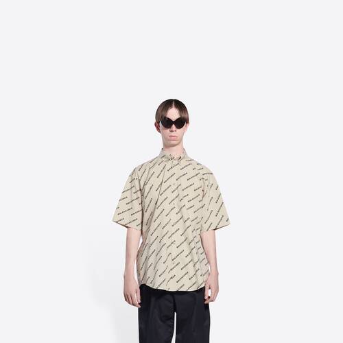 camicia year of the tiger typo short sleeve normal fit