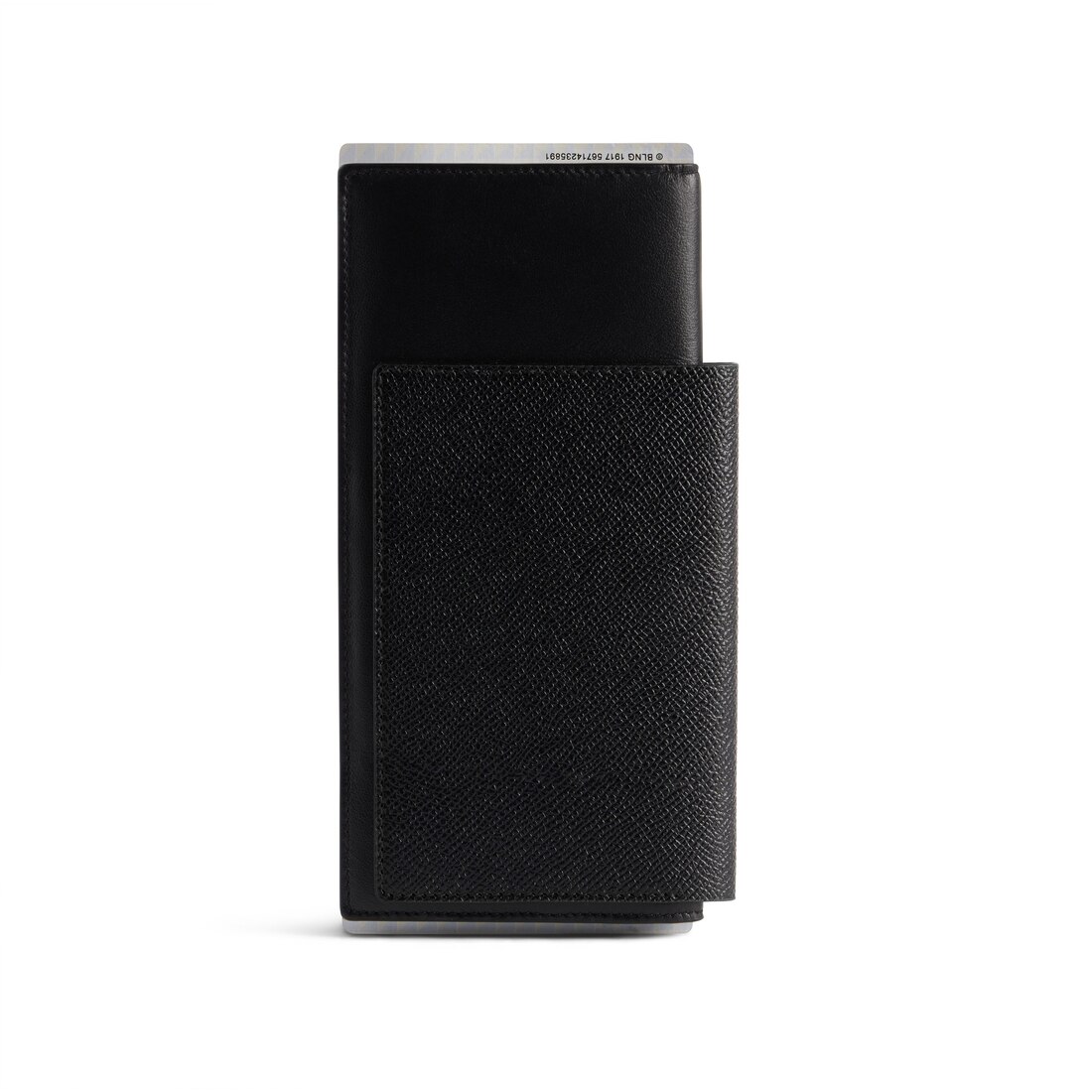 Men's Passport Long Wallet 1 Ticket in Black