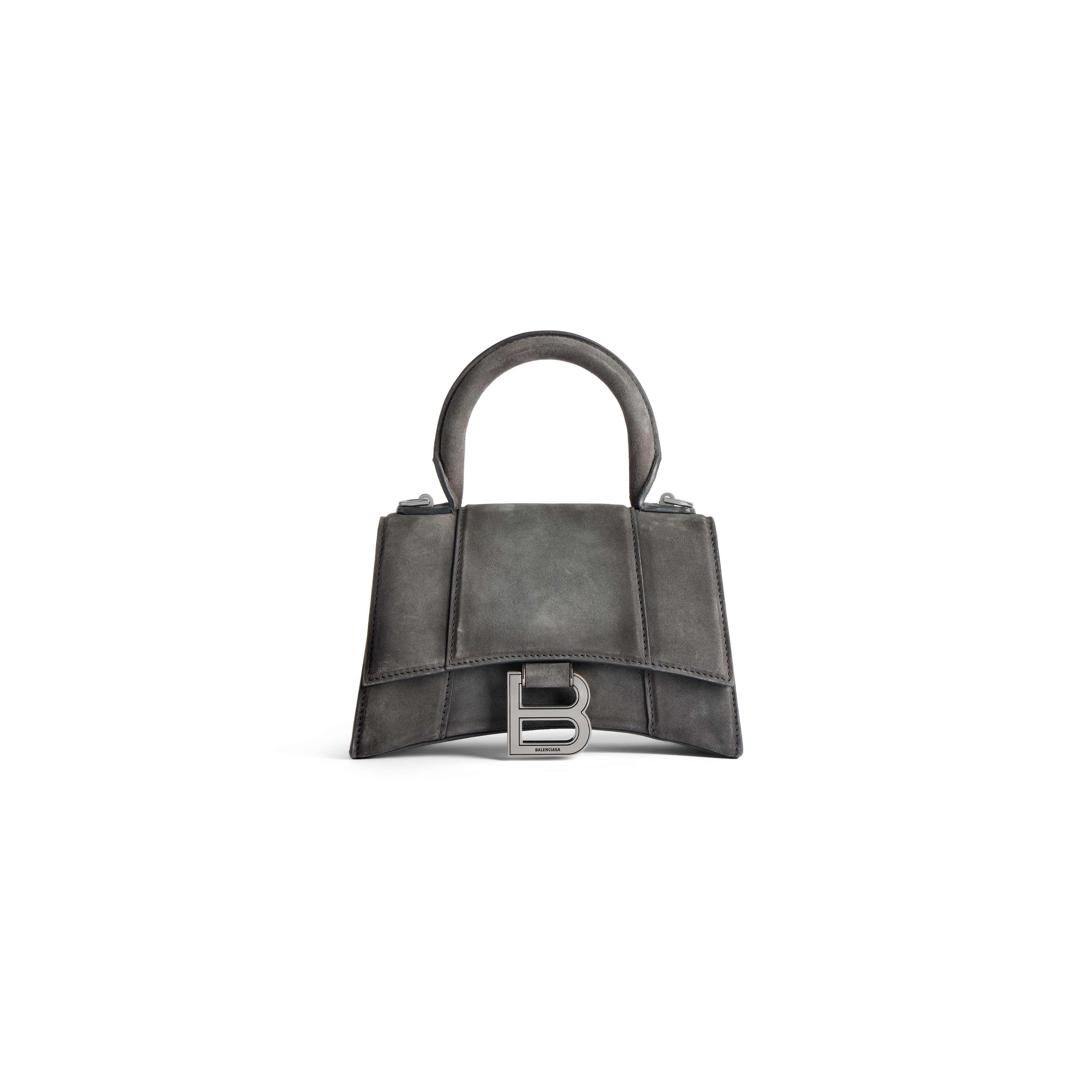Women's Hourglass Handbag Xs in Storm Grey | Balenciaga US