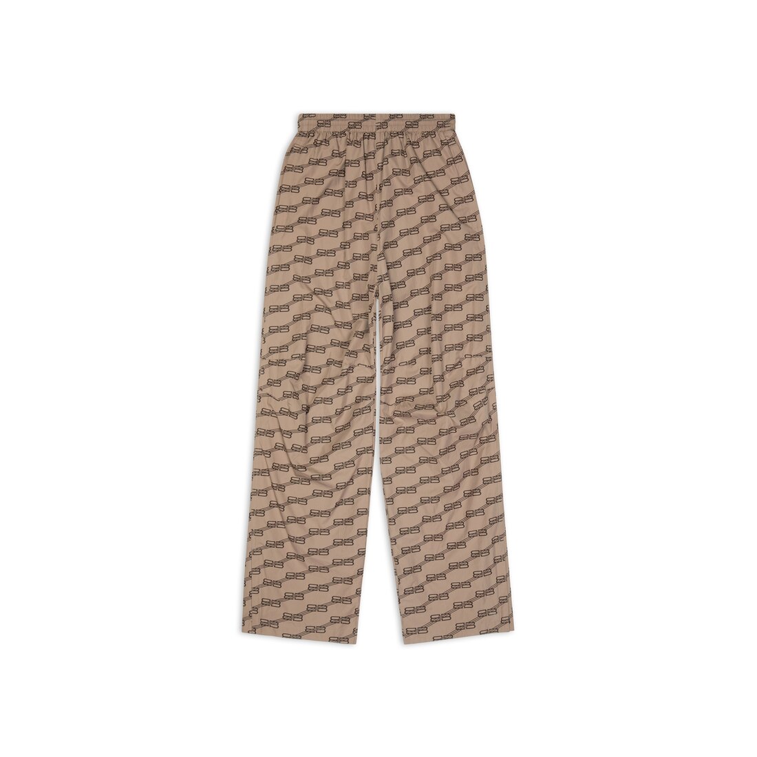 Men's Bb Monogram Regular Fit Tracksuit Pants in Beige