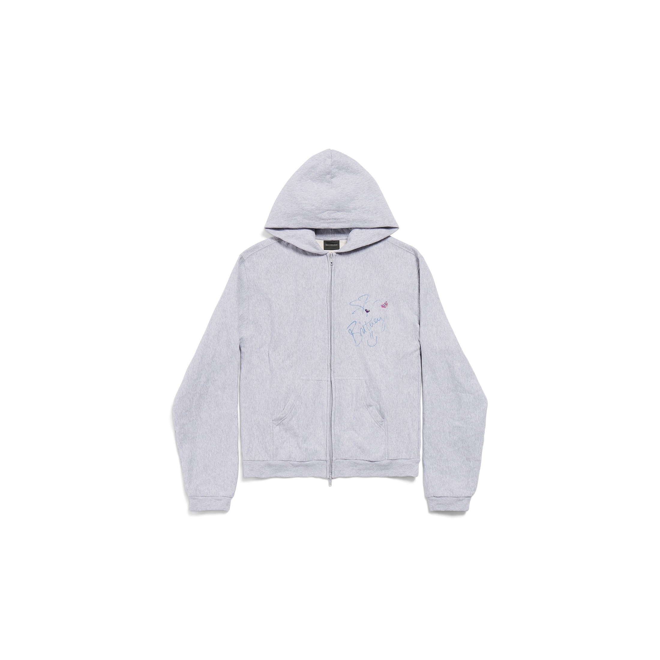 balenciaga music | britney spears series zip-up hoodie regular fit