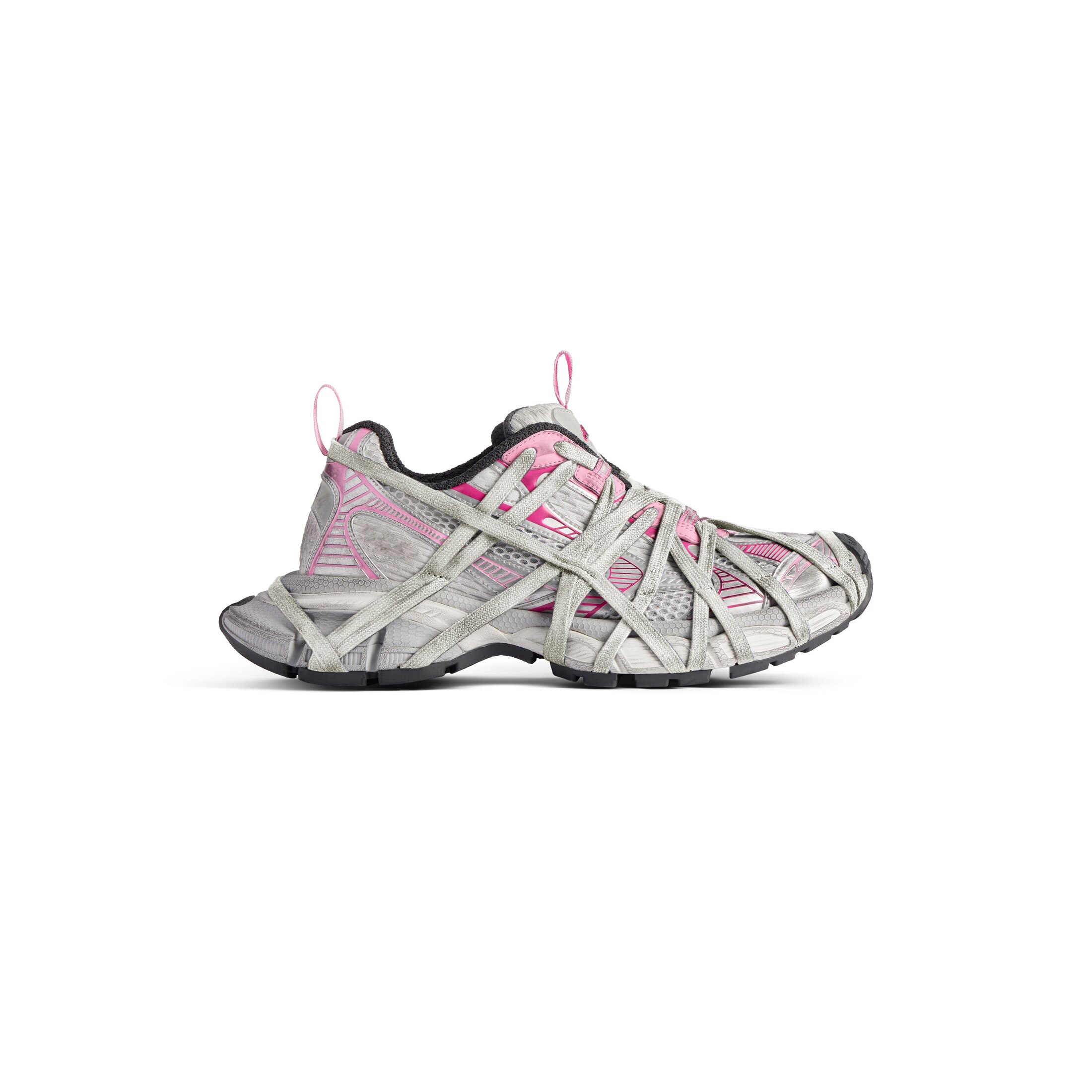 Balenciaga 3XL Extreme Lace Sneaker - White - Women's - 4 - Upper: Polyurethane, Polyester - Sole: Rubber, Eva - Insole: Foam