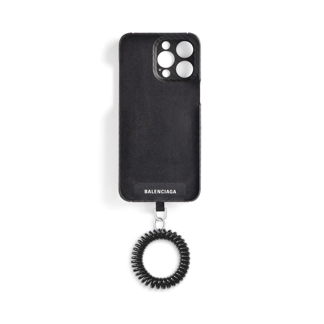 送料込+BALENCIAGA+Tech カーボンファイバー Scoobi ケース Women's Tech Carbon Fiber Scoobi Case in Black | Balenciaga US