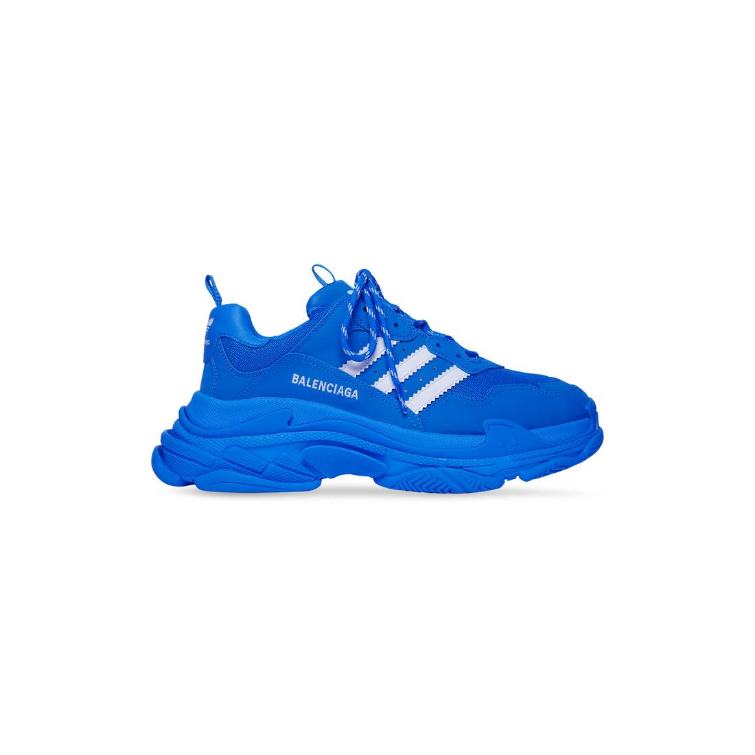 Mens Balenciaga  Adidas Triple S Sneaker in Blue  Balenciaga US