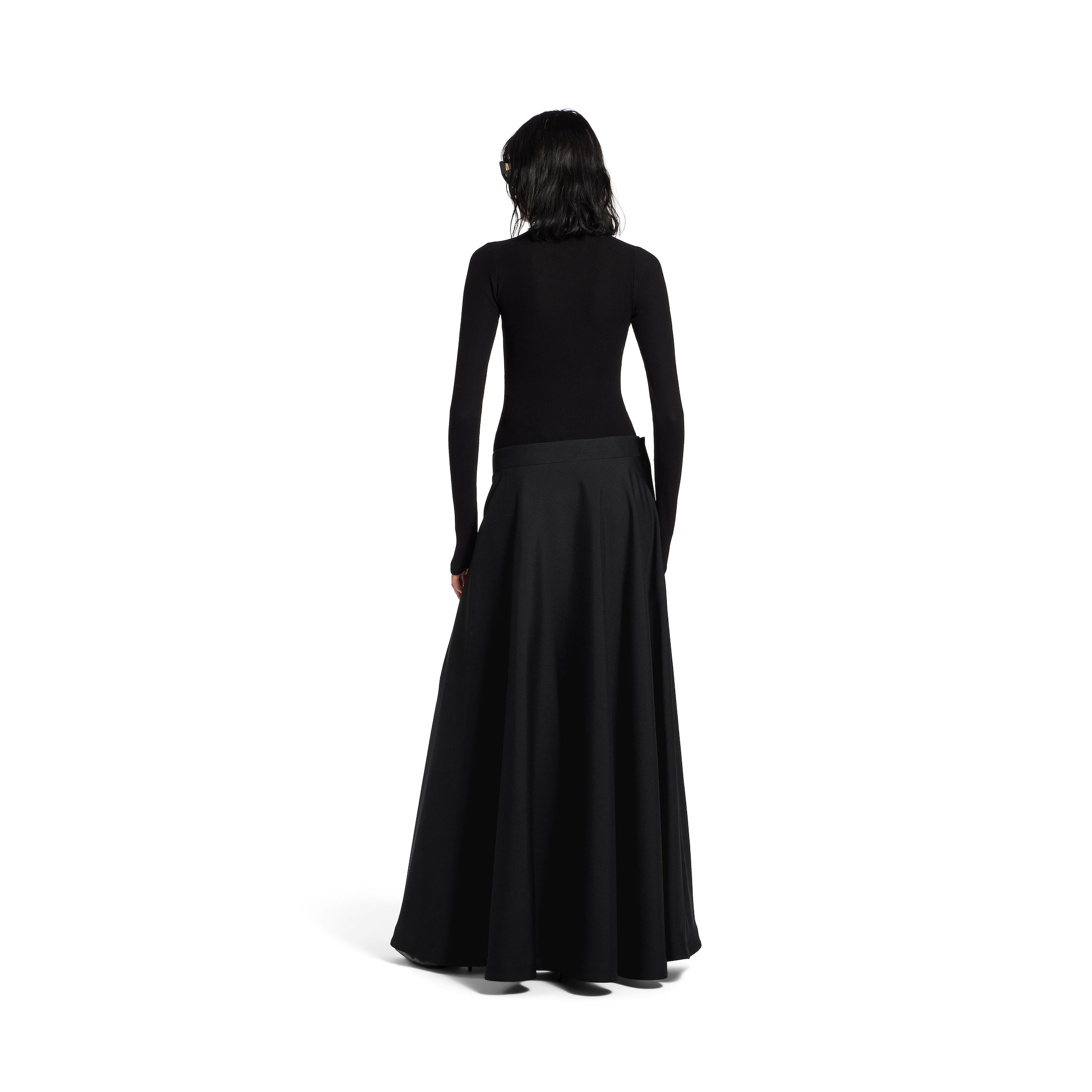 low waist maxi skirt