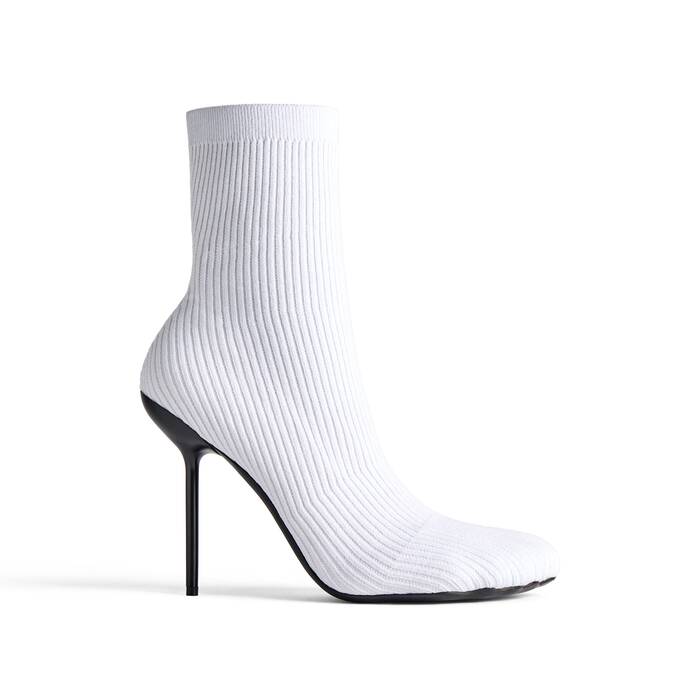 Balenciaga Logo Plaid Canvas Ankle Boots