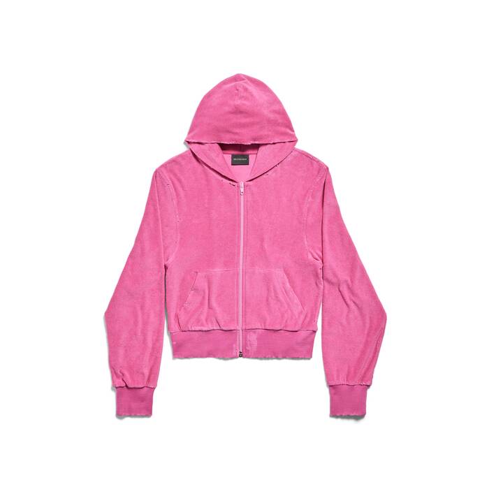 bb motel zip-up hoodie fitted