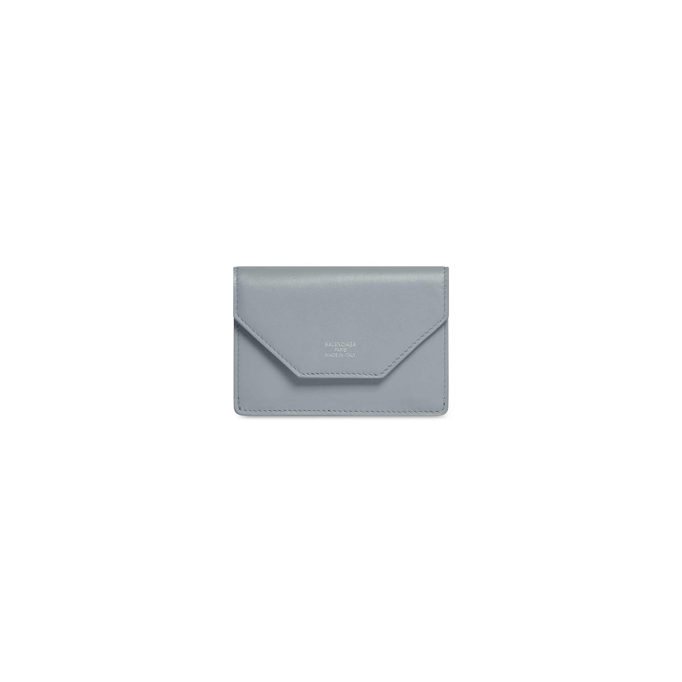 Balenciaga Envelope Mini Wallet - Blue - Woman - Calfskin