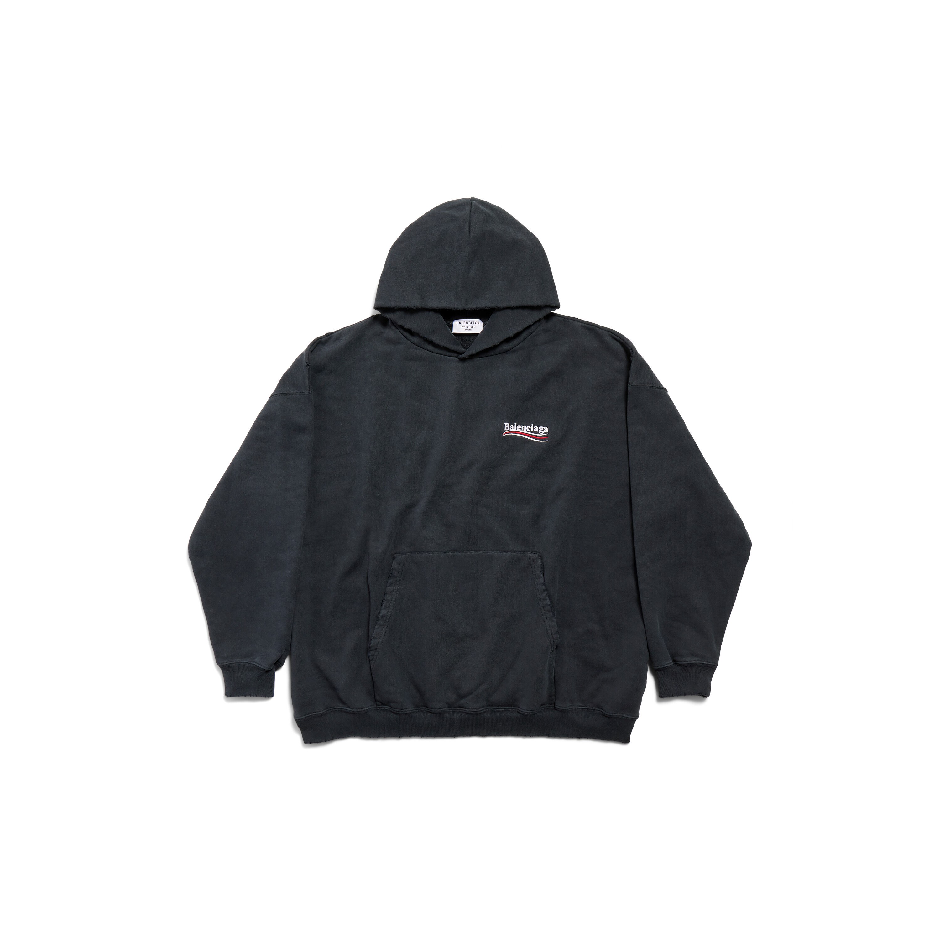 Balenciaga black campaign logo sweatshirt on sale