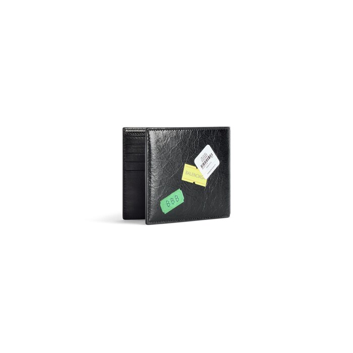 cash square folded wallet