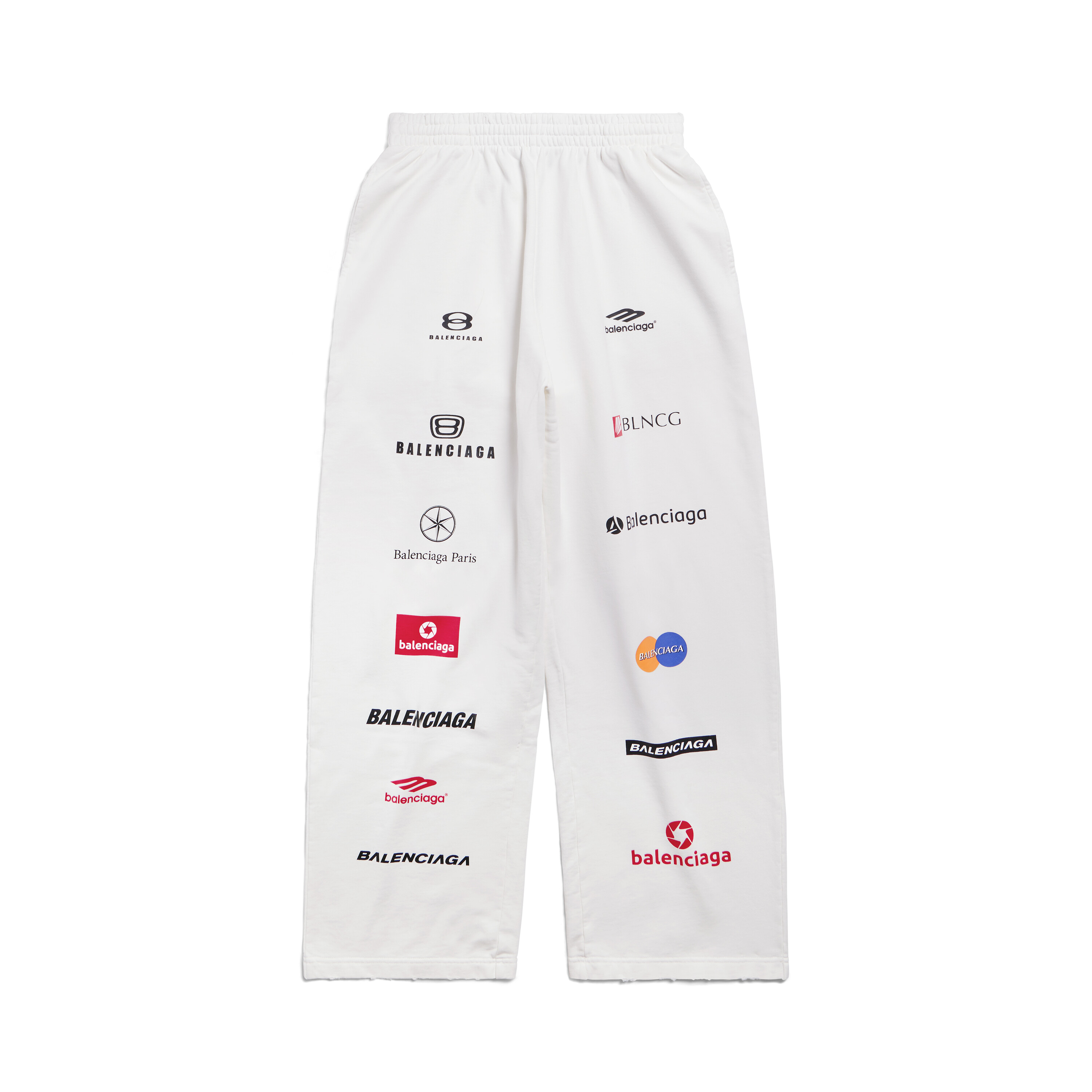 Kapel strubehoved Arrangement Top League Baggy Sweatpants in White | Balenciaga US