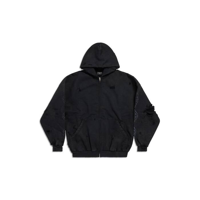 paris moon outerwear zip-up hoodie oversized