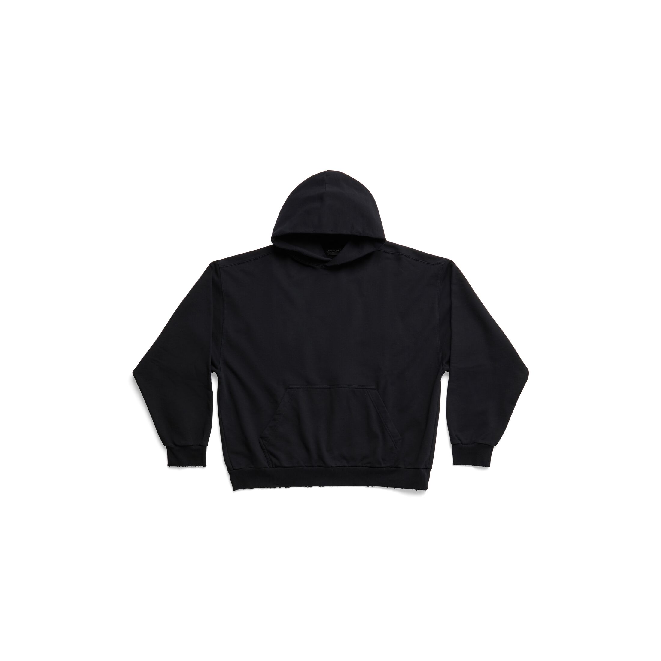Balenciaga Hoodie Medium Fit - Black - Unisex - - Cotton