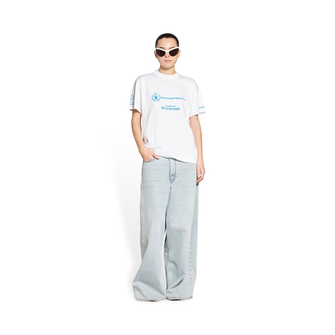 Women's Wfp T-shirt Medium Fit in White | Balenciaga GB