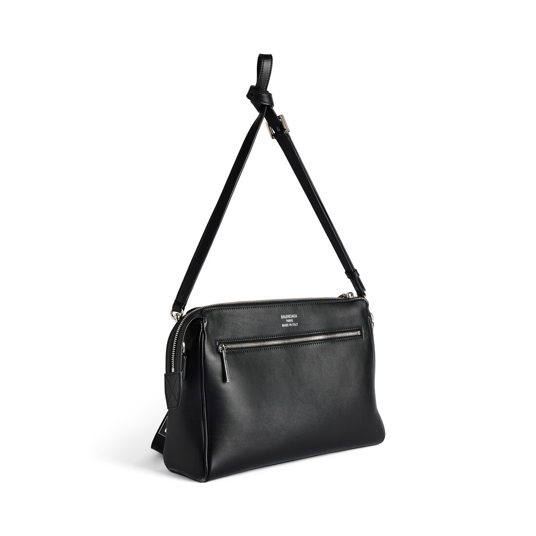 【BALENCIAGA】ベルエア スモール ジップ メッセンジャーバッグ Men's Bel Air Zipped Messenger Bag Small in Black