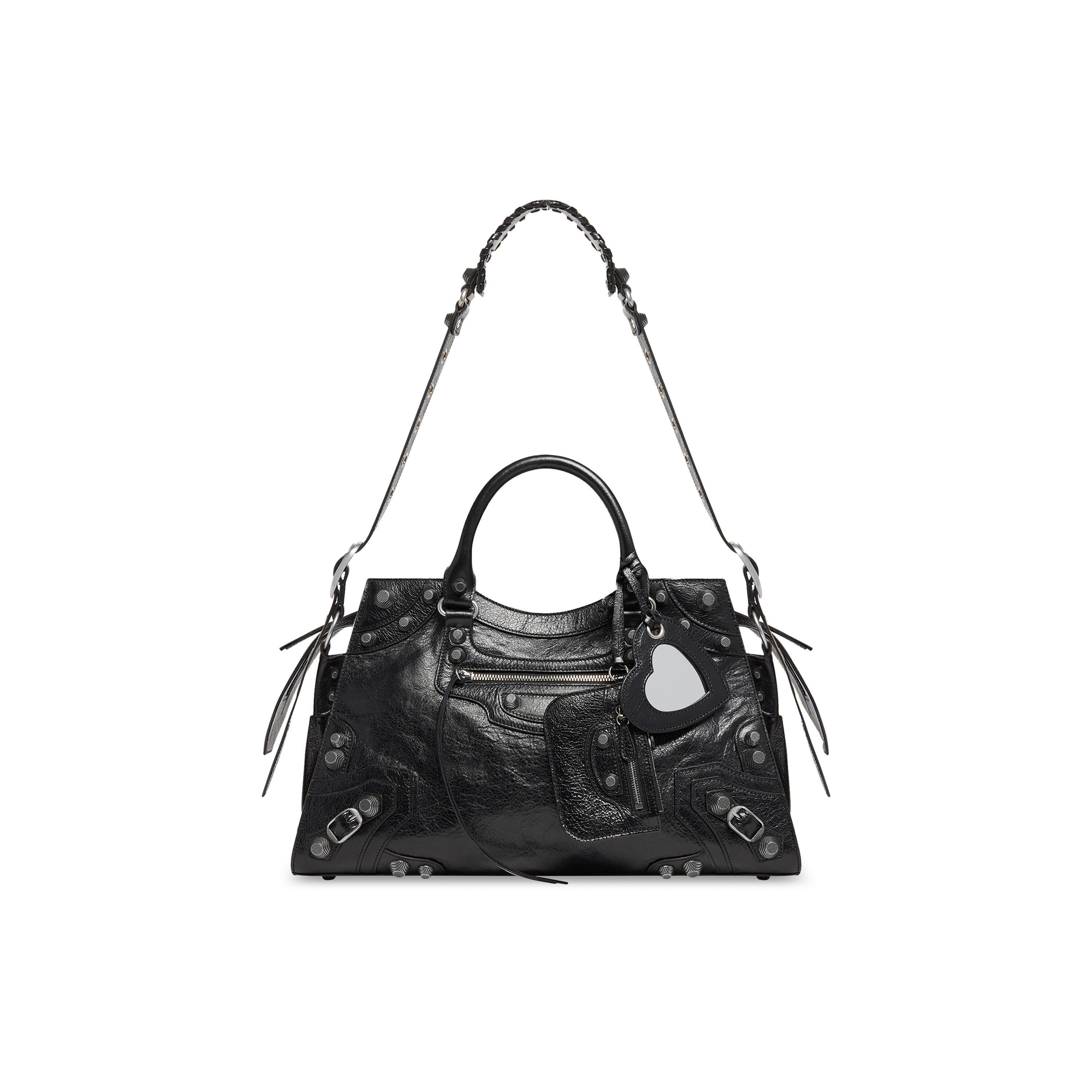 Troubled rulletrappe stang Women's Neo Cagole City Handbag in Black | Balenciaga US