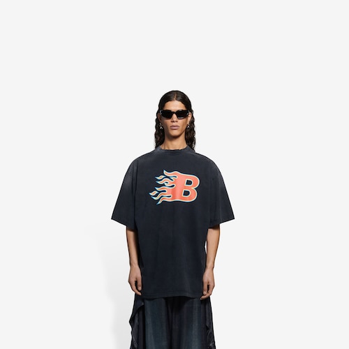 balenciaga flame shirt