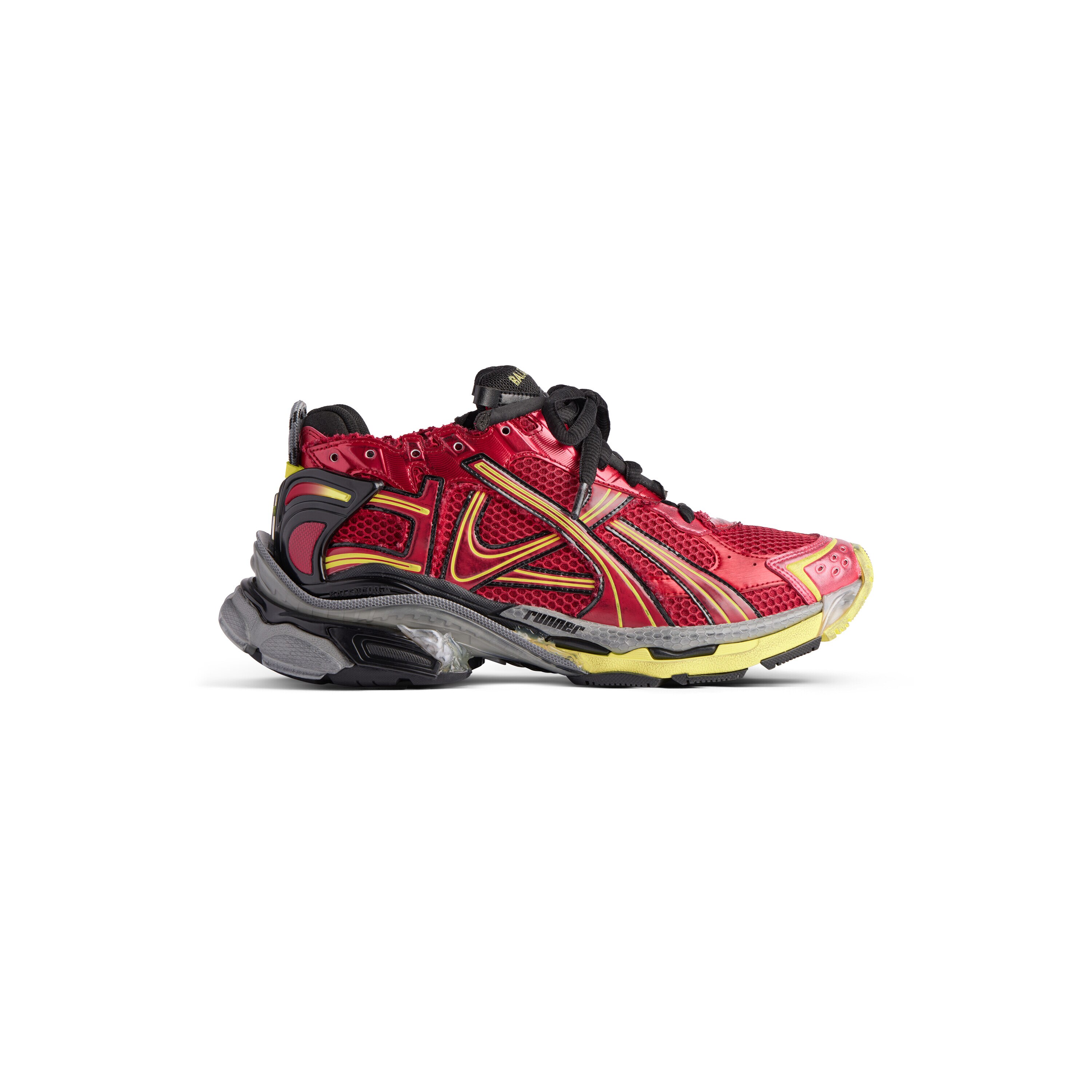 Men's Runner Gradient Sneaker in White/multicolored