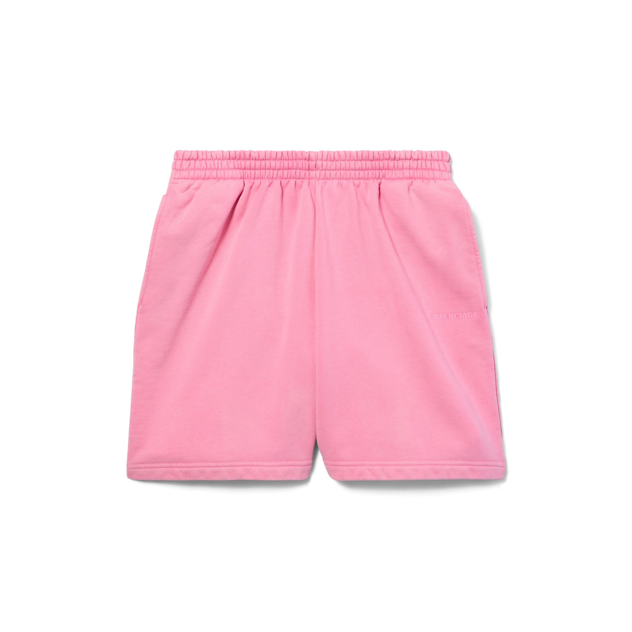 Balenciaga Paris Strass Sweat Shorts - Pink - Unisex - S - Cotton