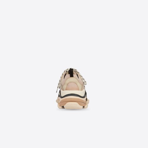 triple s sneaker in beige double foam and mesh