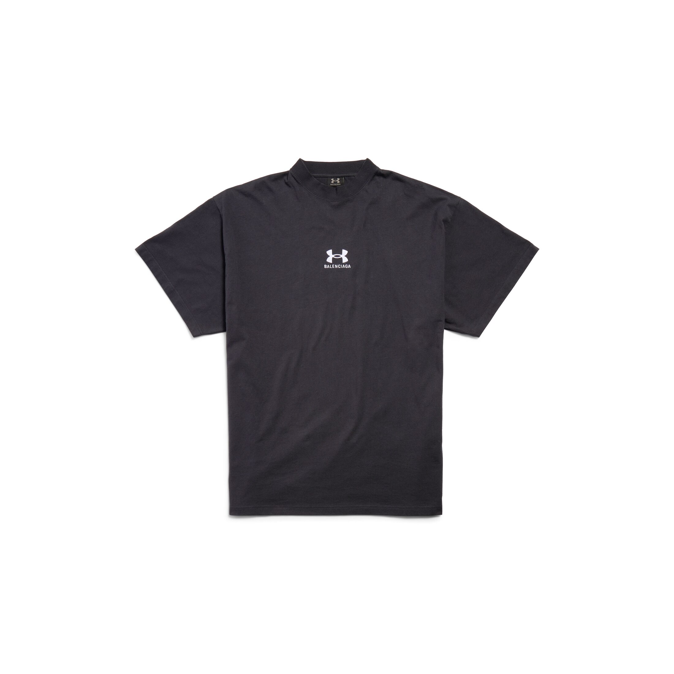 Balenciaga Under Armour T-Shirt Oversized Fit - Black - Unisex - 5 - Main Material: 100% Cotton - Trimming: 97% Cotton, 3% Elastane - Embroidery: 100%