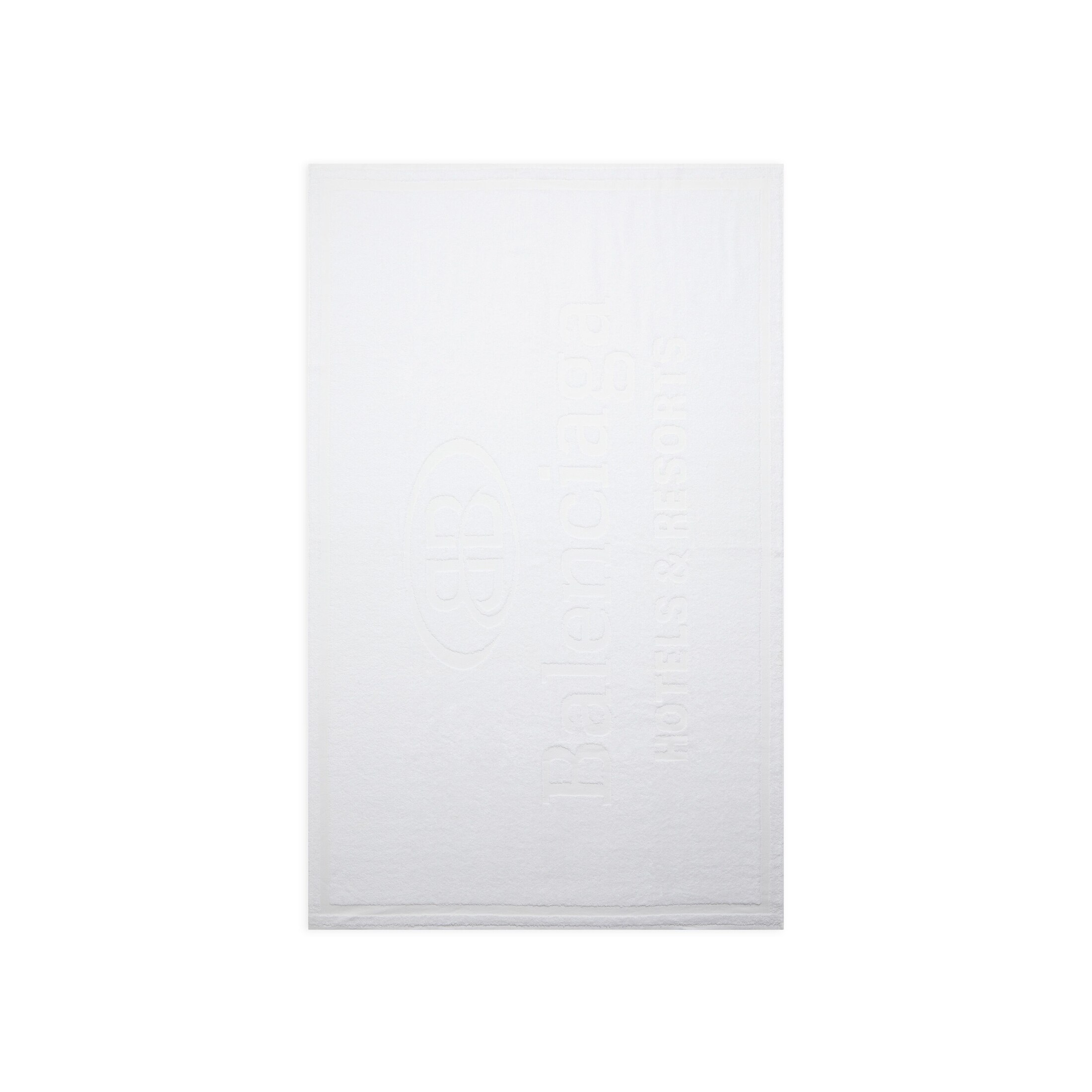 Balenciaga Bath Towel - White - Unisex - Cotton