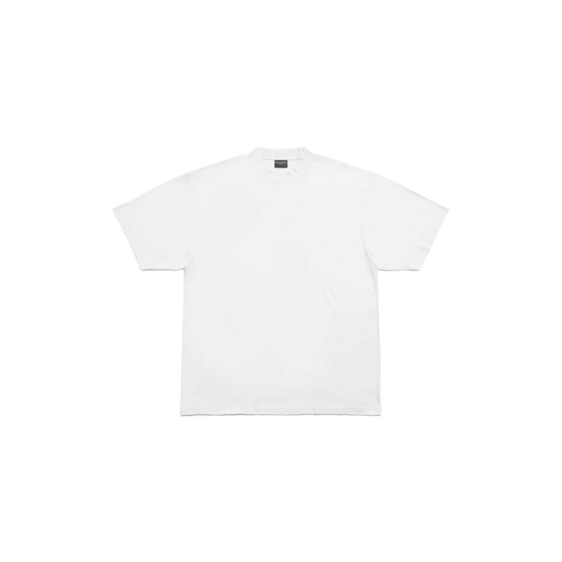 Balenciaga T-Shirt Medium Fit - White - Unisex - XL - Cotton
