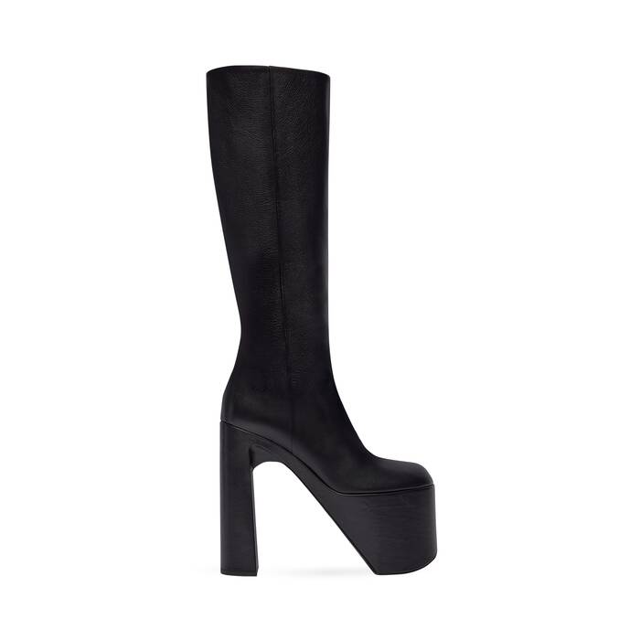 Balenciaga Ceinture Cutout Leather Ankle Boots in Black  Lyst