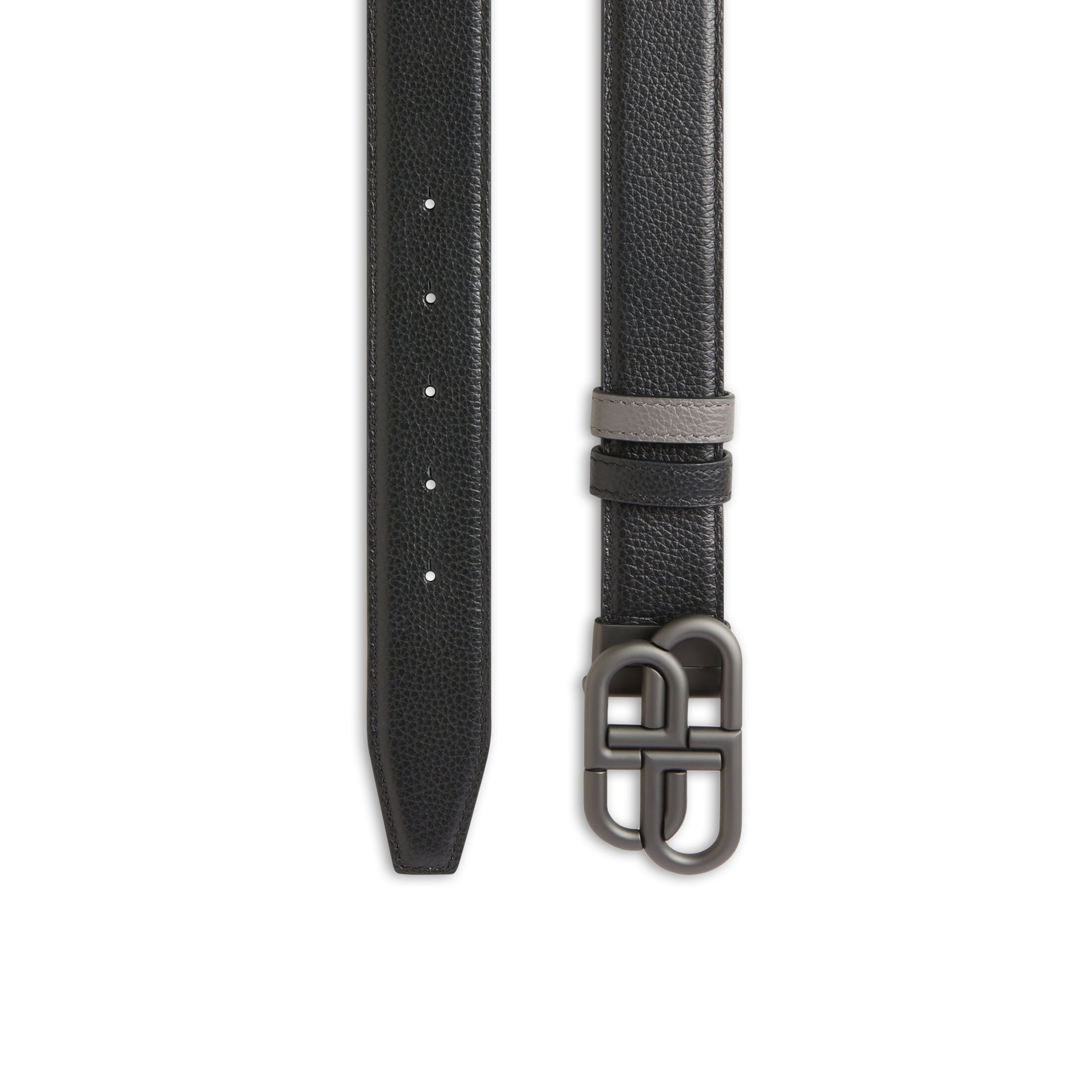 Balenciaga BB Reversible Belt - Black - Men's - 39.5 - Calfskin