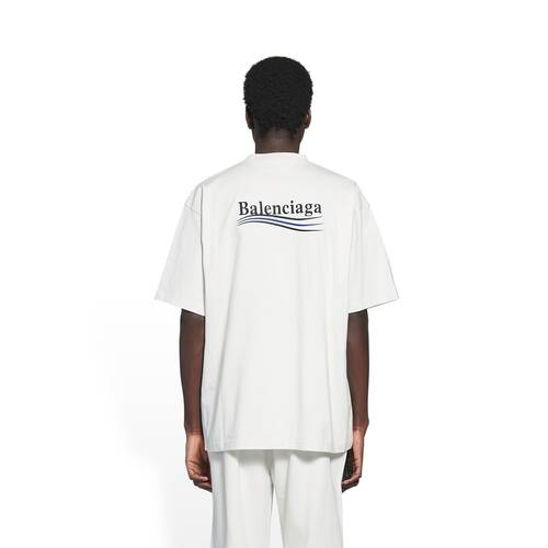 ホワイトのメンズ Political Campaign Tシャツ Large Fit | Balenciaga JP