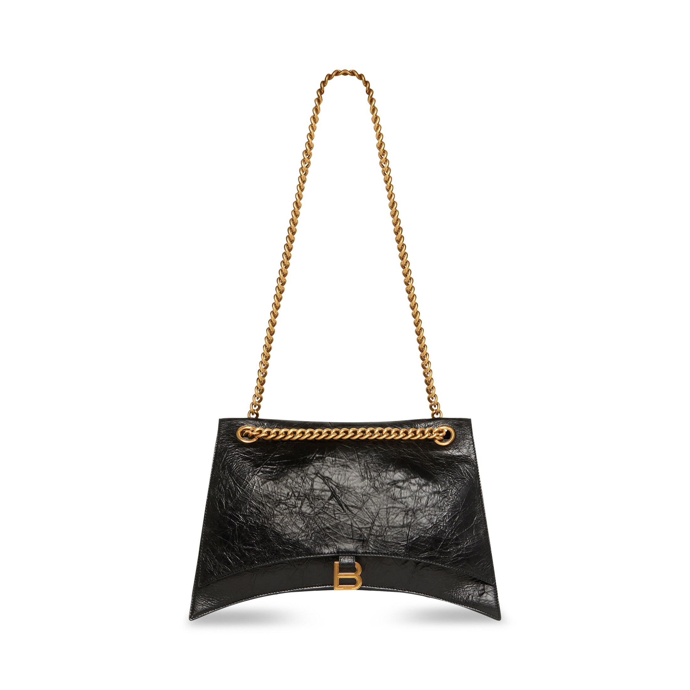 Women's Crush Large Chain Bag In Black | Balenciaga US