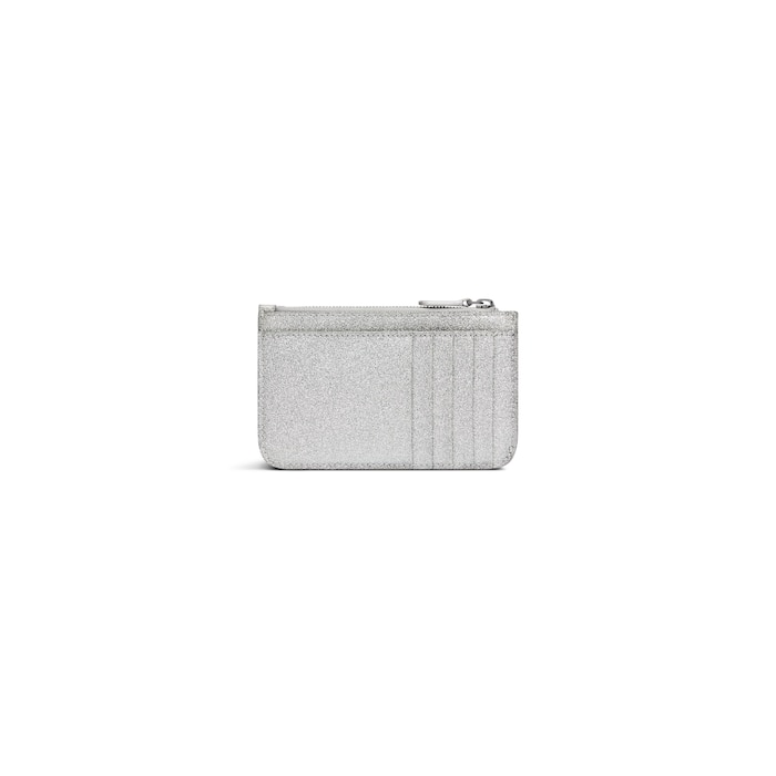 porte-cartes et monnaie long cash grand en tissu scintillant