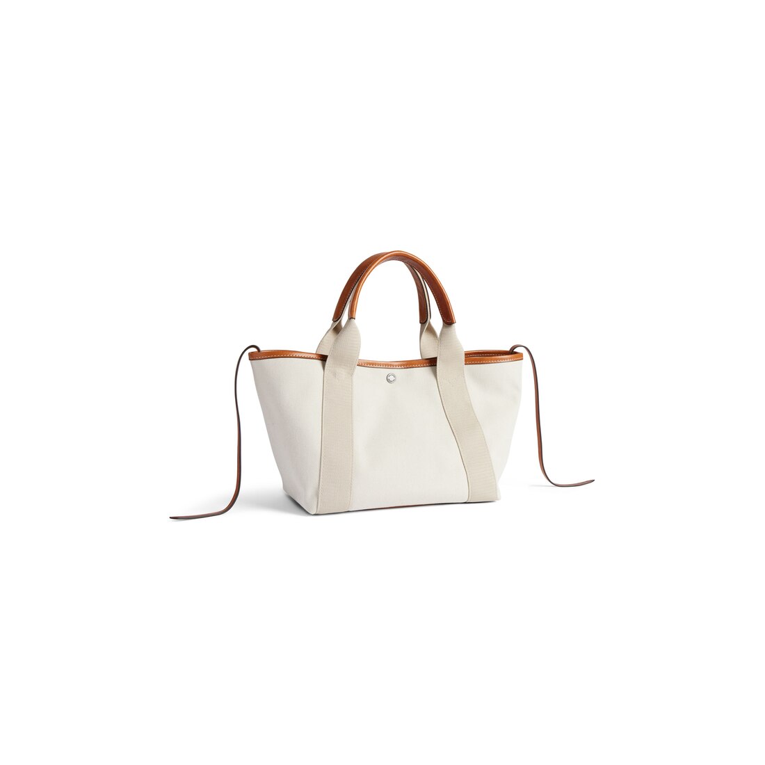 即納!BALENCIAGA Biarritz トートバッグ スモール カウボーイ ホワイト の ウィメンズ Biarritz トートバッグ スモール