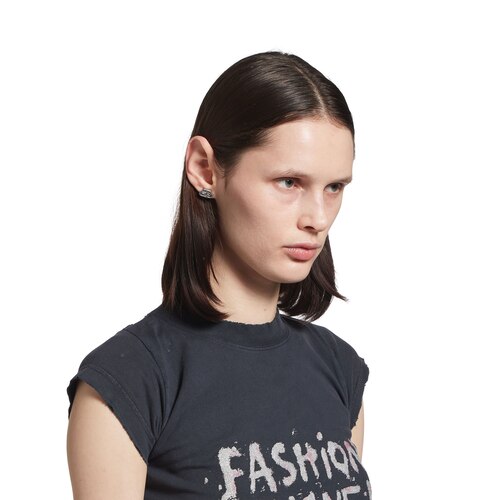 Bb Xs Stud Earrings in Silver | Balenciaga US