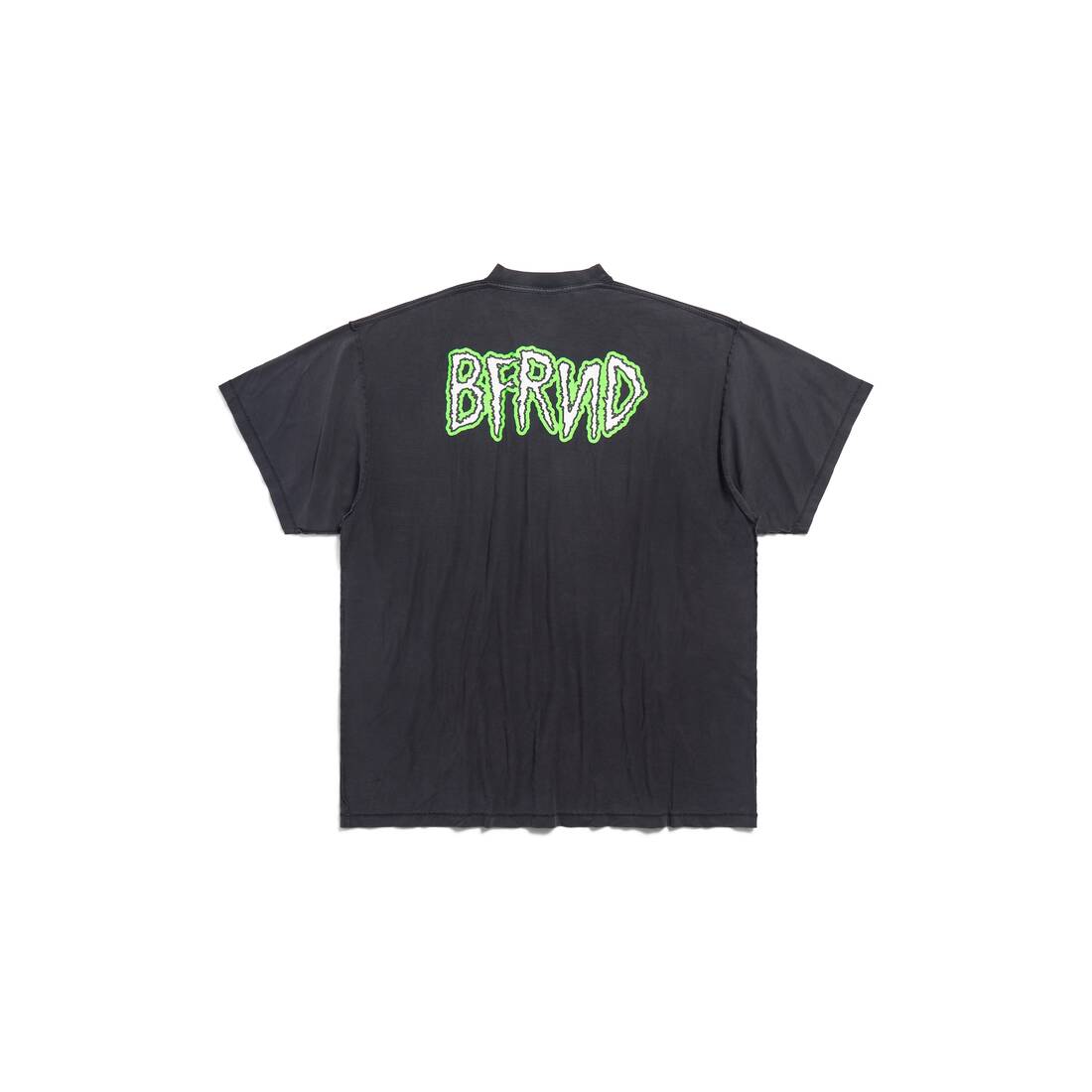Balenciaga Music | Bfrnd Series Inside-out T-shirt Oversized in Black Faded