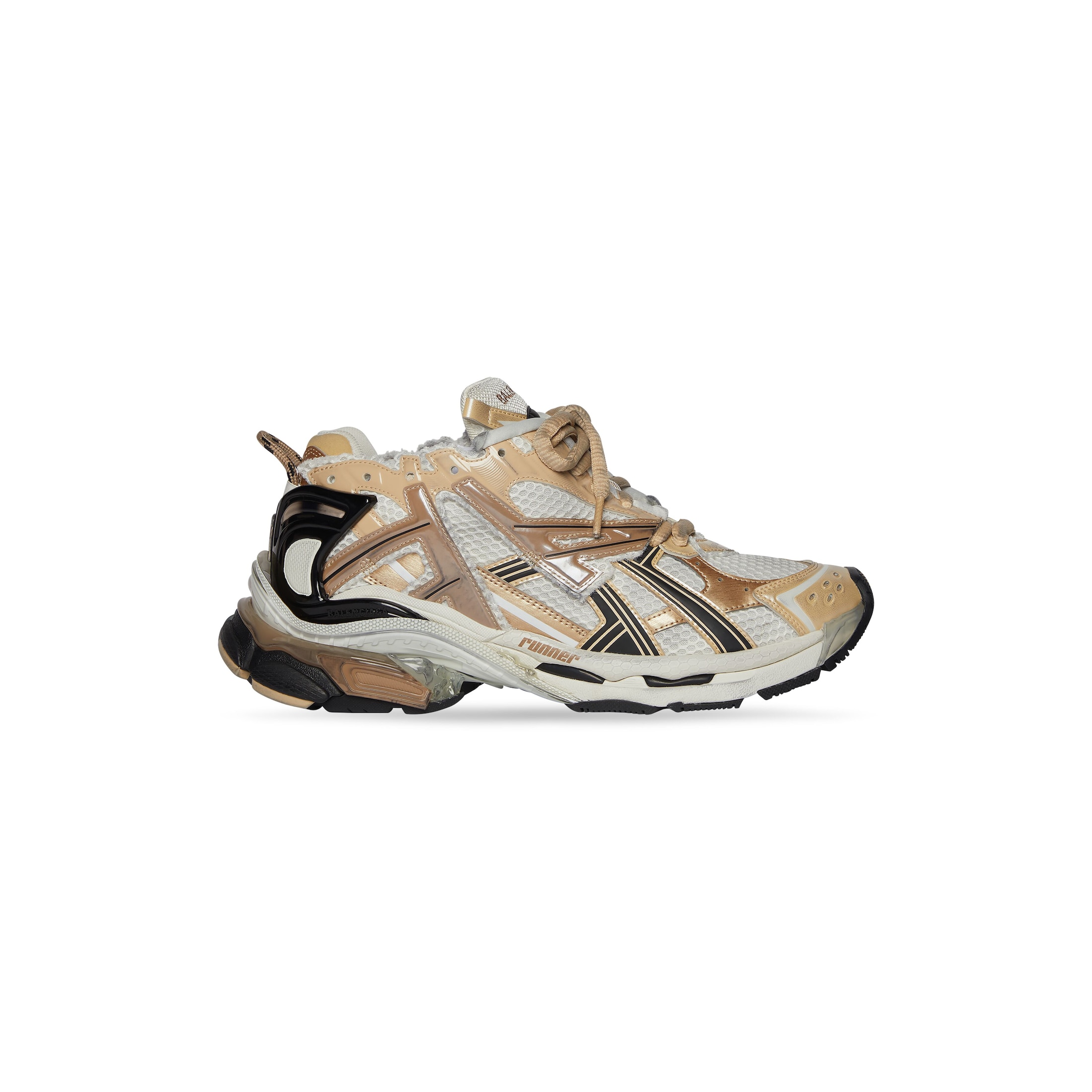 Balenciaga Runner Zapatillas - Beige - Mujer - 39 - Poliuretano, Poliéster