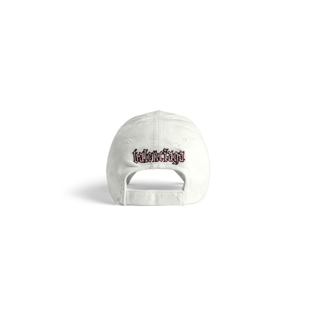【BALENCIAGA】ブラックレター スクリプト フェードキャップ Blackletter Script Cap in Black Faded | Balenciaga US