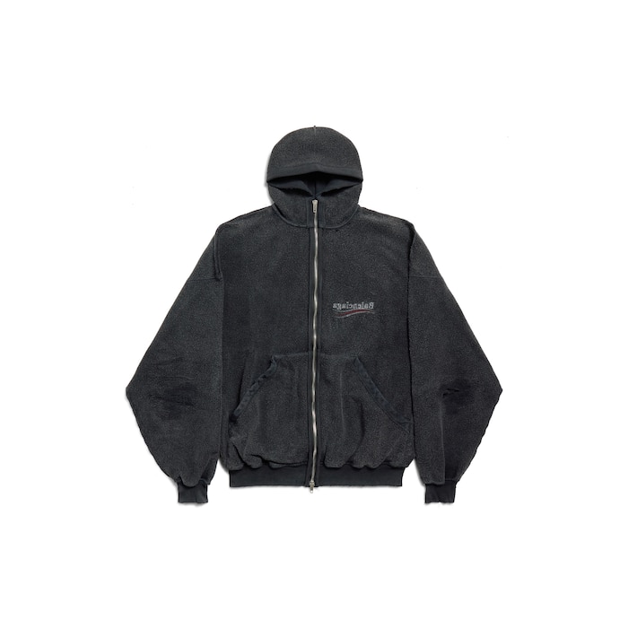 political campaign inside-out ジップアップ hoodie ラージフィット