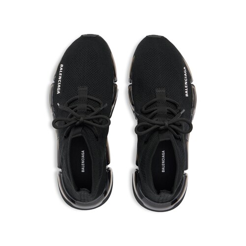 speed 2.0 lace up full clear sole recycled knit sneaker