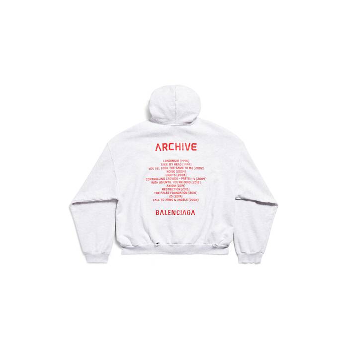 balenciaga music | archive series connected zip-up hoodie medium fit