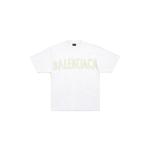 Tape Type T-shirt Medium Fit in White | Balenciaga US