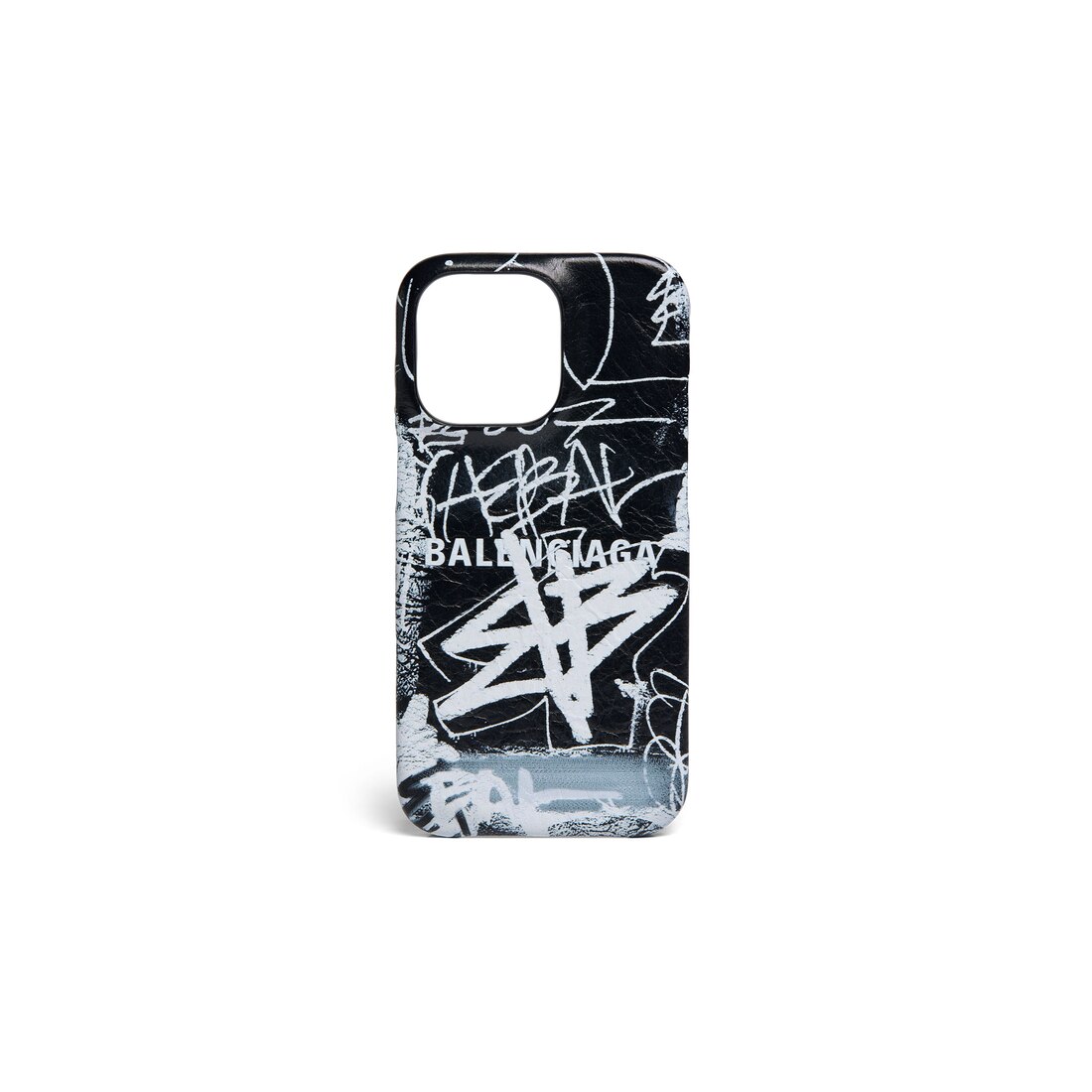 Men's Cash Phone Case Graffiti in Black