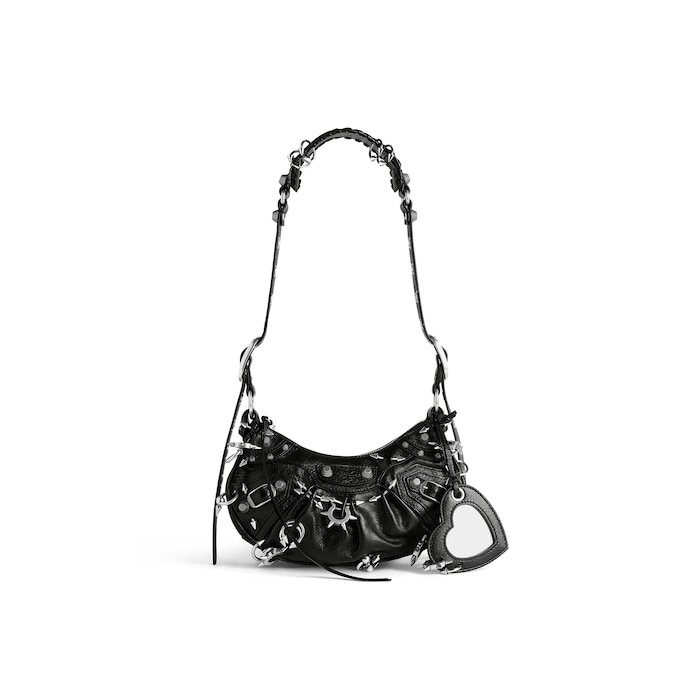 le cagole xs shoulder bag with spiked piercings