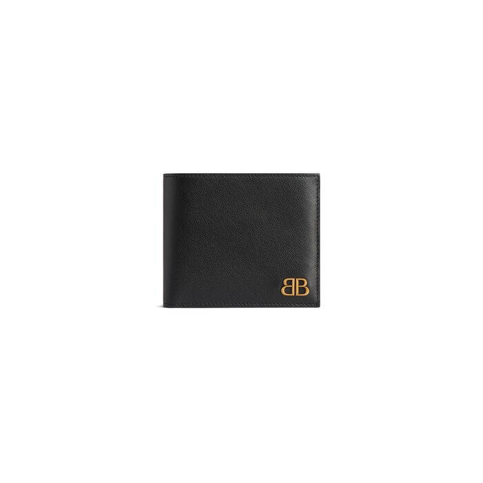 monaco square folded coin wallet