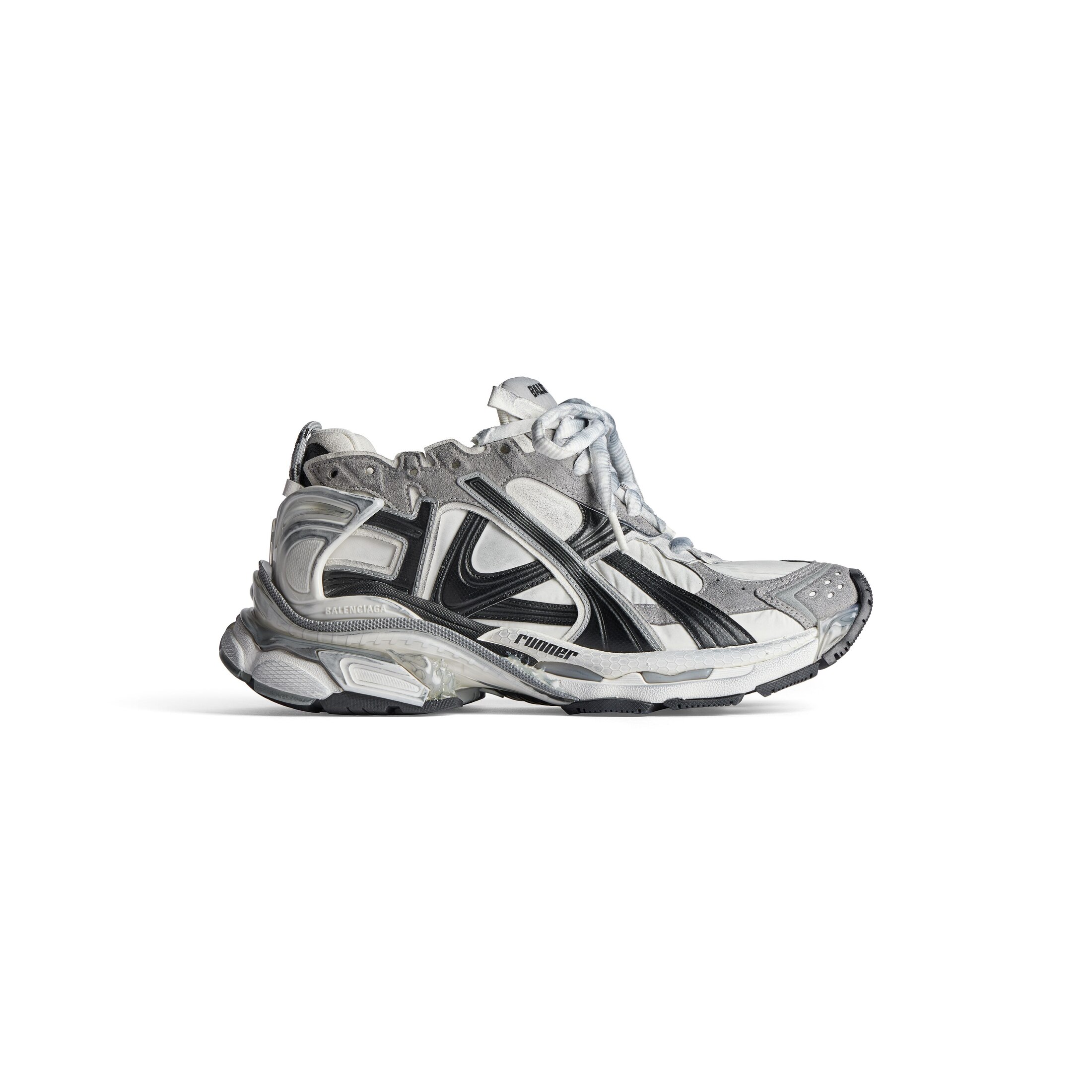 Balenciaga Zapatillas Runner - Gris - Mujer - 37 - Poliuretano, Poliéster