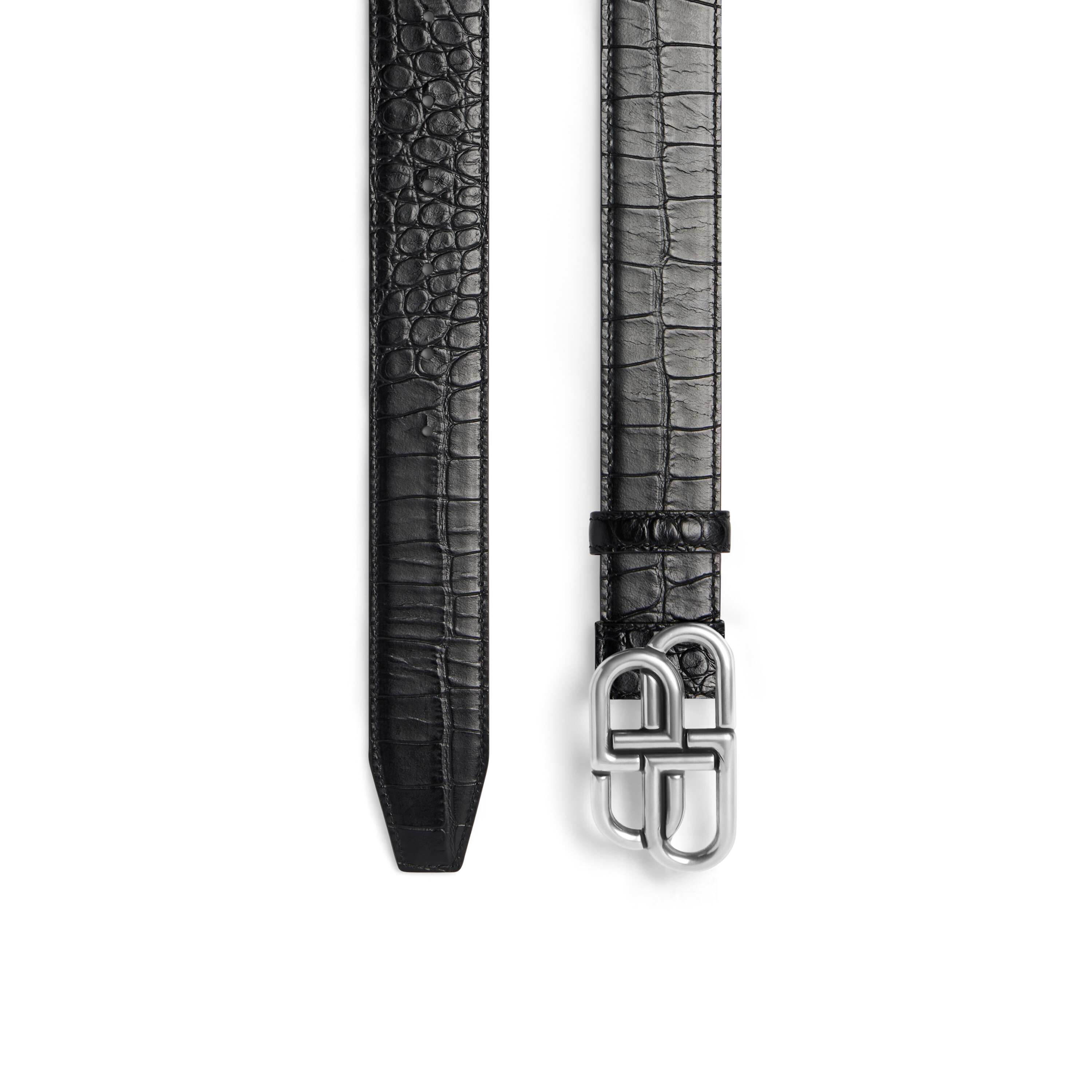 Balenciaga BB logo-buckle belt - Black