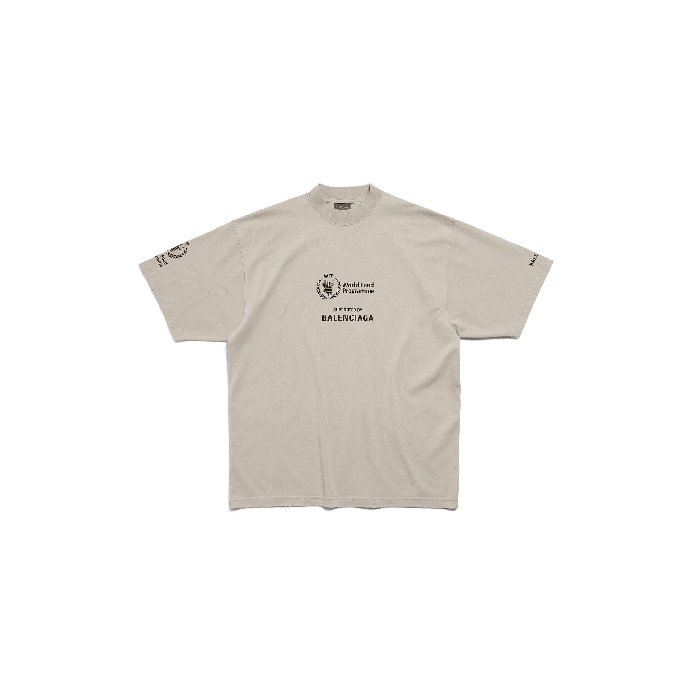 Balenciaga WFP T-Shirt Medium Fit - Black - Unisex - - Cotton